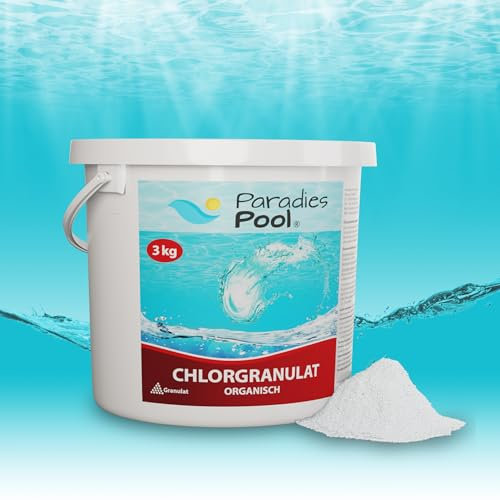 Paradies Pool 3 kg Chlor Granulat Desinfektion für Pool, schnell löslich, Qualität aus Europa