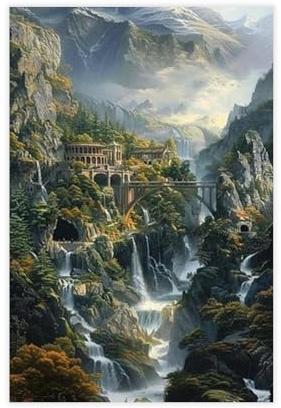 NFFBGFD Leinwandposter Herr der Ringe Kilian Eng Ar Schlafzimmer Dekor Landschaft Dekor Geschenk 60 x 90 cm