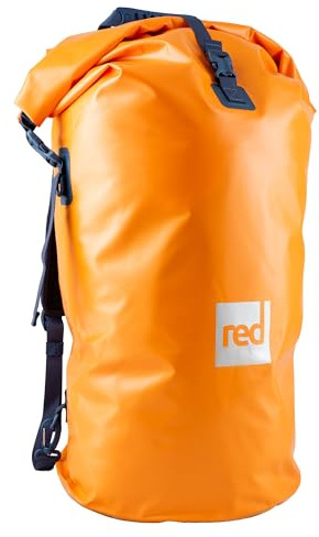 Red Original Waterproof Roll Top Dry Bag Backpack Rucksack 60L – Completely Submergible, Puncture-Resistant, for Paddleboarding, Swimming, Kayaking - Bitter Orange
