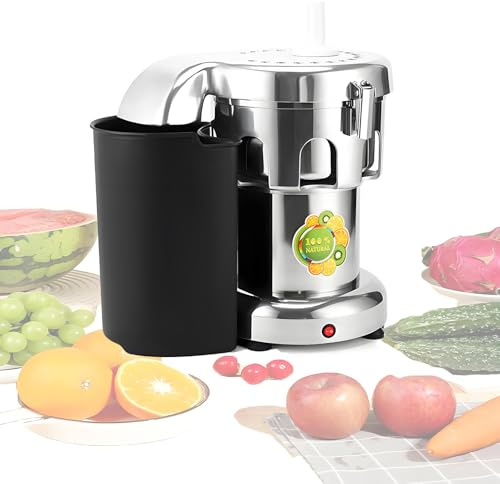 Extracteur De Jus Professionnel, 370 W/550 W, Extracteur De Jus Robuste avec Filtre, En Acier Inoxydable, Capacité De Jus : 80-100 Kg/h / 100-120 Kg/h,B2000