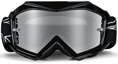 NENKI Kinder Motorradbrille Crossbrille,Dirtbike Off-Road Racing Motocross Brille mit TPU-Rahmen und Schwammschicht,Anti UV Schutzbrille für Kinder Youth 3-12 Jahre