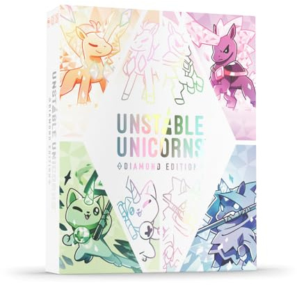 Unstable Unicorns Diamond Edition Base Game - for Kids, Teens, and Adults - Perfect for Family Game Night