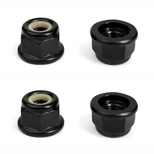 Rowglow 4pcs Tuercas Cuchilla Desbrozadora M10 X1,0 para Fs55 Fs66 Fs74 Fs76 Fs80 Fs86 Fs86 Fs87 Fs88 Fs90 Fs100 Fs110 Fs120 Fs130 Fs250, Tuerca Inversa Cortabordes (M10x1 4pcs)