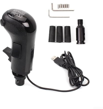 Hoppipola USB für American Truck Simulator Shifter, Schaltknauf für Ats Ets2 Spiele, PC-SIM Racing Shifter für Logitech G25 G27 G29 G920 G923 Th8a Sq und andere unterstützte Modelle