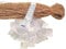 Bird-Tech TM Katzennetz für Balkon Steinfarbe + 100 Haken + 2 Transparent Kleber 80ml (5X5 MTS)