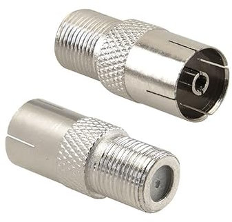 CABLEPELADO Adaptador de Antena Hembra a Hembra | Adaptador de Tipo F Hembra a TV coaxial Hembra | Apto para cables de extensión, DVB-T 2, antena SAT, antena plana, LNB, BNC, TV y receptor