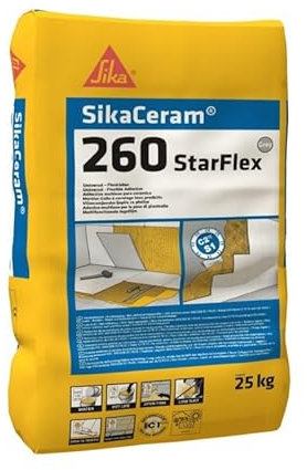 SikaCeram-260 StarFlex - Mortero para uso variable - Sika - 25 kg, Gris