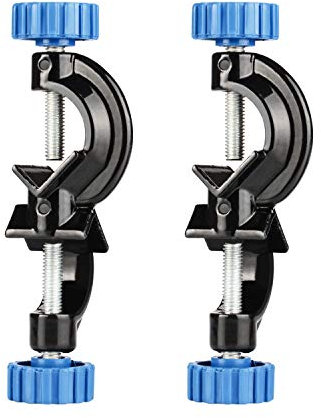 stonylab 2er-Pack Labor Cross Clamp, Verstellbare Bosshead Klemm Halter, Labor Cross Clamps Grip Support Halter, Aluminium-Legierung Körper, bis zu 16mm Stangen für den Laborgebrauch