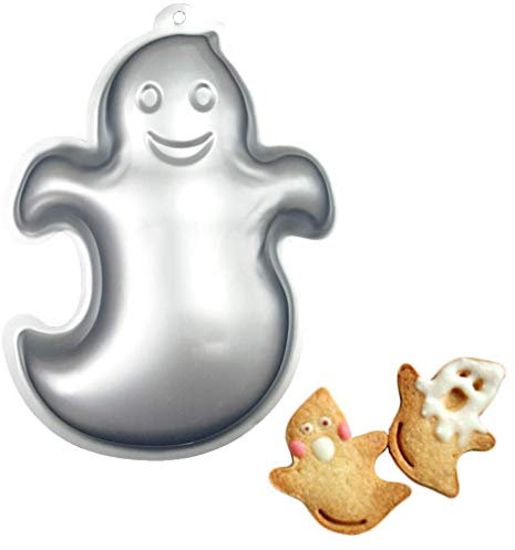 Ulalaza 3D Ghost Kuchenform Halloween Aluminium Backform Antihaft DIY Backenwerkzeuge