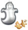 Ulalaza 3D Ghost Kuchenform Halloween Aluminium Backform Antihaft DIY Backenwerkzeuge