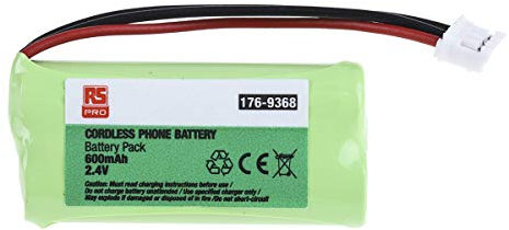 RS PRO NiMH Akkupack, 2-Zellen AAA 2.4V / 600mAh, Draht-Anschluss