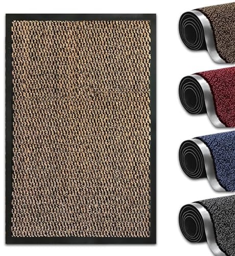 Abaseen Dirt Trapper Door Matts Indoor | Non Slip Rubber Backed Door Mats Outdoor | Heavy Duty Super Absorbent Doormats | Kitchen Mat | Floor Mat | Small, Medium, Large, Extra Large Washable Door Mat