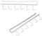 Soporte para Tazas de Café 6 Ganchos Perchas para Tazas Debajo del Gabinete Armario Estante Armario Percha Bufanda Estante para Colgar para el Hogar Cocina Barra de Café sin Clavos(Blanco),Perchero