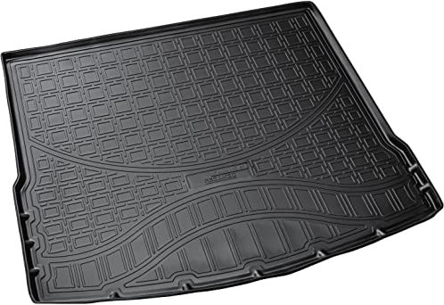 Recambo Alfombrilla de Goma, Bandeja Maletero, Alfombra Maletero Apta para VW Tiguan II a Partir de 2016 > | para Suelo Variable Superior | Ajuste con Borde