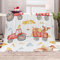 Aolity Babydecke 70x100 cm Kuh Traktor Weißer Cartoon Kuscheldecke Baby Personalisiert Flauschig Decke Flanell Flauschige Decke Kuschelige Wohndecke Sofadecke Reisedecke