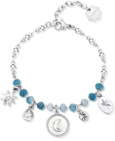 Brosway Bracciale Donna In Acciaio Con Simbolo Luna, Bracciale Donna Collezione Chakra - BHKB133