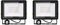 2PACK - 100W Projecteur LED détecteur de mouvement,Blanc Froid (6000K) 10000LM Projecteur LED Exterieur Avec Detecteur Imperméable IP66 Projecteur LED exterieur de sécurité pour, garage, couloir
