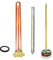 GOLDMAN SERVICE Kit Resistencia Termo Eléctrico Monoblock Roscada de 1¼ Pulgadas - Termostato - Anodo Magnesio - Junta. Recambio para Calentador de agua, Acumulador Solar, Caldera (2000W)