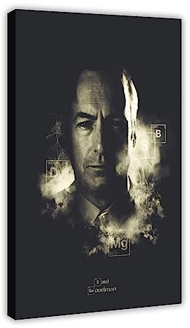 ETOMEY Better Call Saul Saul Goodman Kunstdrucke, Poster, ästhetisch, 2 Leinwand, Poster, Schlafzimmer, Dekoration, Sport, Landschaft, Büro, Raumdekoration, Geschenk, Rahmen-Stil, 20 x 30 cm