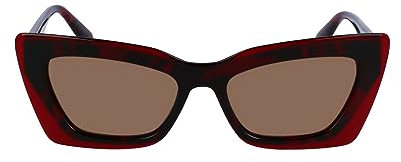 Calvin Klein Damen Ckj23656s Sonnenbrille, Havana Rot Blau, Einheitsgröße