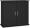 vidaXL Aquariumständer, Aquarium Unterschrank mit viel Stauraum, Aquarium Tisch mit Stabiler Oberplatte, Aquariumschrank Aquarium Halter, Schwarz Holzwerkstoff