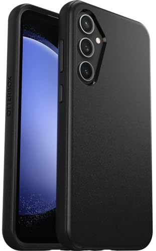OtterBox Galaxy S23 FE Symmetry Series Schutzhülle – Schwarz, Ultra-schlank, kabellos aufladbar, erhöhte Kanten schützen Kamera und Bildschirm