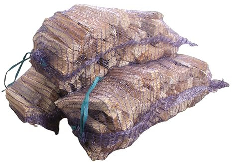 Kingston Tools 3x 2.5kg Natural Kindling Wood Sticks Net Bag — Clean and Kiln Dried Firewood Flame Starter for Open Fires, Fireplace, Oven and Camping — 15cm Stick