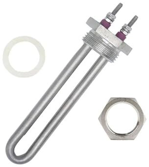 Heating Element DN25 220V 500W Stainless Steel Electrical Heater Immersion Water Heating Element With 1BSP Thread (Color : Heater nut, Size : 220V_500W)