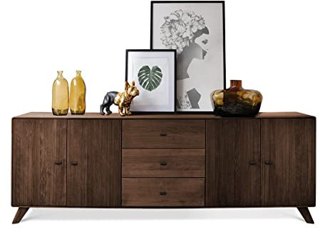 moebel-eins Jakarta Sideboard III, Material Massivholz, Kernbuche Tabak geölt