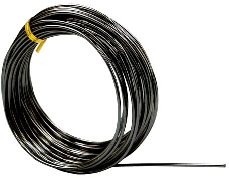 2mm Aluminum Craft Wire, 12 Gauge Crafting Wire Sculpting Wire for Sculpting, Modelling, Skeleton, Floral Making, Jewelry Making, Wire Weaving and Wrapping(Black)