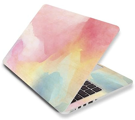 Laptop-Aufkleber, 38,1 cm (15 Zoll), personalisierbar, Kunstfolie, universeller Schutz, Notebook-PC-Abdeckung für Cas Laptop-Aufkleber für Teenager, für Kinder, Mädchen, Erwachsene, lustig, grün,