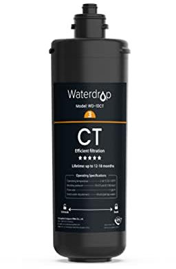 Waterdrop WD-10CT Filtro Acqua Sottolavello, Ricambio per Waterdrop TSA & TSB 3 Stadi Depuratore Acqua Domestico per Sotto Bancone