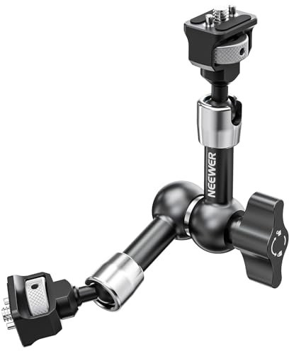 NEEWER 7 Gelenk Magic Arm mit 360°Kugelköpfen & Fixierstiften für ARRI, Kamera Monitor Halterung mit 1/4 Schrauben für DSLR Action Camera Monitor Video Licht Kompatibel mit SmallRig Cage Rig, ST07