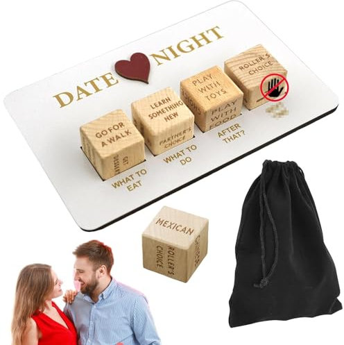 SPERMUOY Date Night Würfel für Paare, Spiele für Paare, Romantisches Date Ideen für Paare,Paarwürfel,Date Night Dice Kit für Jubiläen,Geburtstage,Valentinstag