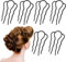 Sibba 6x Haar Steckkamm Frisur Haargabel Metallspange Französisch Hochsteckfrisuren Hilfsmittel U Form Einsteckkamm Haarklammer Haarnadel Zum Stecken für Frauen Mädchen Brautschleier Hochzeit Frisuren