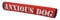 MD Gear Dog Lead Sleeve Friendly Reactive Assistance Dog In Training DO NOT PET Cover Soft Neoprene Leash Wrap (Red, ANXIOUS DOG)