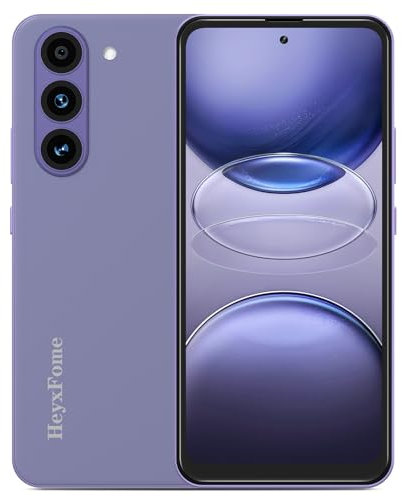 HeyxFome H4 Cheap 2025 New 4G Mobile Phones 6.6” Smartphone 32GB Octa Core Android Phones Dual SIM Free Unlocked 16MP Smart Android 14 Phone 3GB RAM With Face ID Purple