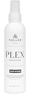 Kallos Plex Bond Builder Hair Bomb Leave-In Flüssig-Haarpflegespray mit veganem Protein- und Peptidkomplex, 200 ml