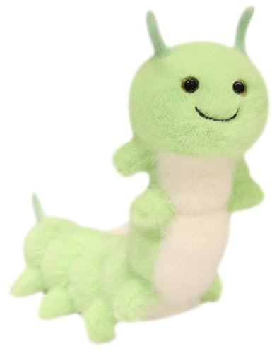 champracer Kuscheltier Raupe Grüne Raupe Plüschtiere Raupenkissen Plüsch Gefüllte Tiergeschenke Geschenk für Kinder Geburtstag und Weihnachten (30cm)