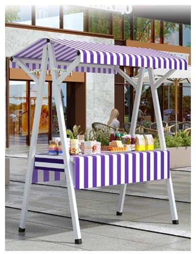 Marktstand für den Außenbereich, mit Rollen, modulare Regale für Street Food-Händler, tragbarer Lebensmittelwagen, Grün, 130 x 60 x 200 cm, perfekt für Veranstaltungen und Festivals