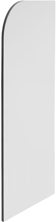 Urinaltrennwand 40x90cm, WC Schamwand Sichtschutz für Toiletten, wandmontierte Urinal Trennwand, robust & wasserdicht, ideal für öffentliche Orte, Schulen, Büros & Restaurants (Runder Winkel)