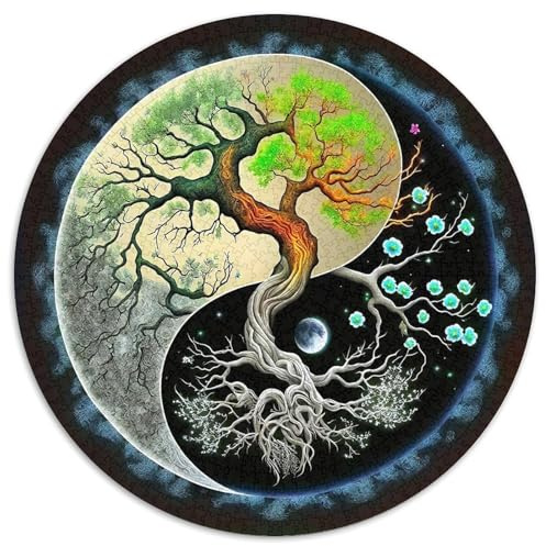 1000 Stück Yin-Yang Puzzles Lernspiel Spielzeug Heimdekoration Herausforderndes Chinesisch Style Puzzle Für Damen, Herren, Kinder Ab 14 Jahren 1000pcs (67.5x67.5cm)