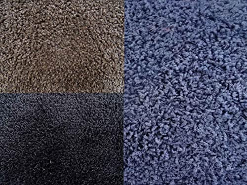 Teppichboden Ibiza | hochflooriger Komfortboden in Braun & Blau, braun, Zuschnitt (4m breit / 1m lang)