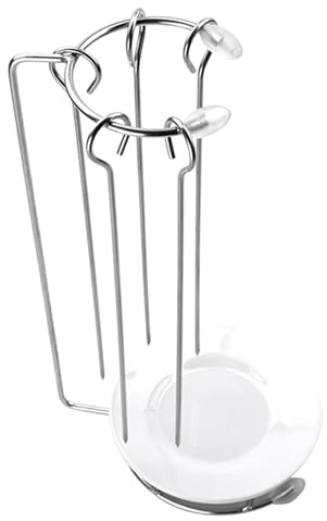 PACKOVE Supporto per Spiedini Barbecue in Acciaio Inox Leccarda Removibile per Grigliate All'aperto, Set 1 Pezzo per Arrosticini e Carne alla Griglia