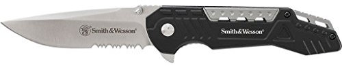 Smith & Wesson Erwachsene Taschenmesser Messer, schwarz, 22 cm