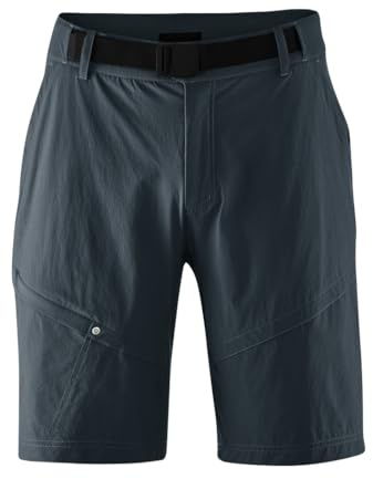 Gonso Arico, Kurze Herren Fahrradhose, 2in1 Bikeshorts mit Stretcheinsatz über dem Gesäß, Einknöpfbare Radunterhose mit Relax Gel Comfort Sitzpolster, Weite Passform, PFC-Frei