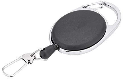 Dilwe Badge Reel, Einziehbare Schlüsselhalterketten mit Split Ring für Home Office