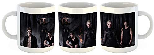 Unified Distribution Vampire Diaries - Tasse mit Motiv Bedruckt, 300ml C-Henkel. Tolles Geschenk für Büro, Küche, Geburtstag, Ihre Neue Lieblingstasse zum Frühstück