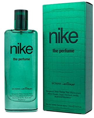 NIKE - The Perfume Woman Intense, Eau de Cologne pour femme, 75 ml, Parfum format spray, Eau de toilette naturelle et féminine, Arôme boisé et hespéridé, Parfum élégant, intense et longue durée