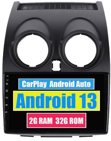 RoverOne Car Stereo Radio for Nissan Qashqai 2008 2009 2010 2011 2012 2013 2014 with CarPlay Android Auto Multimedia Player GPS Navigation Touch Screen Bluetooth WiFi